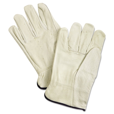Mcr Safety Drivers Gloves, Driver, Straight Thumb, Cream, XL 12 PK 3400XL